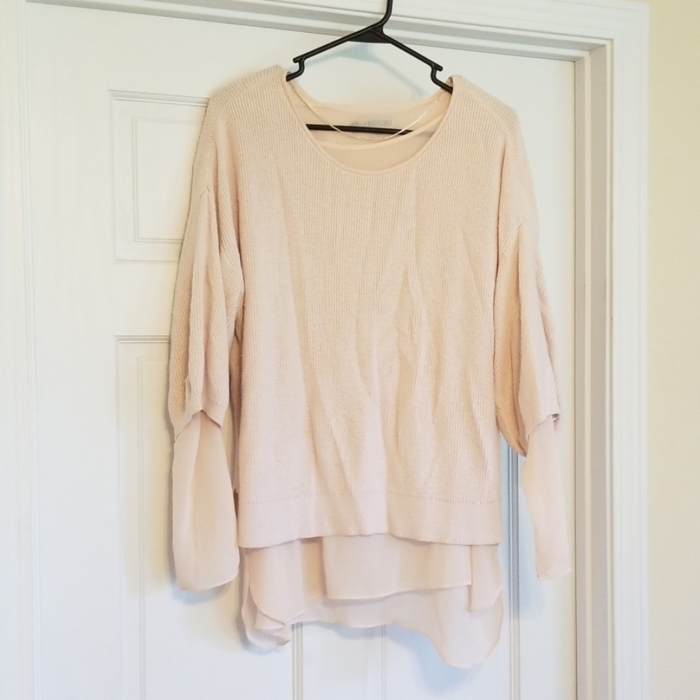 Jennifer Lopez XL Blush Pink Sweater